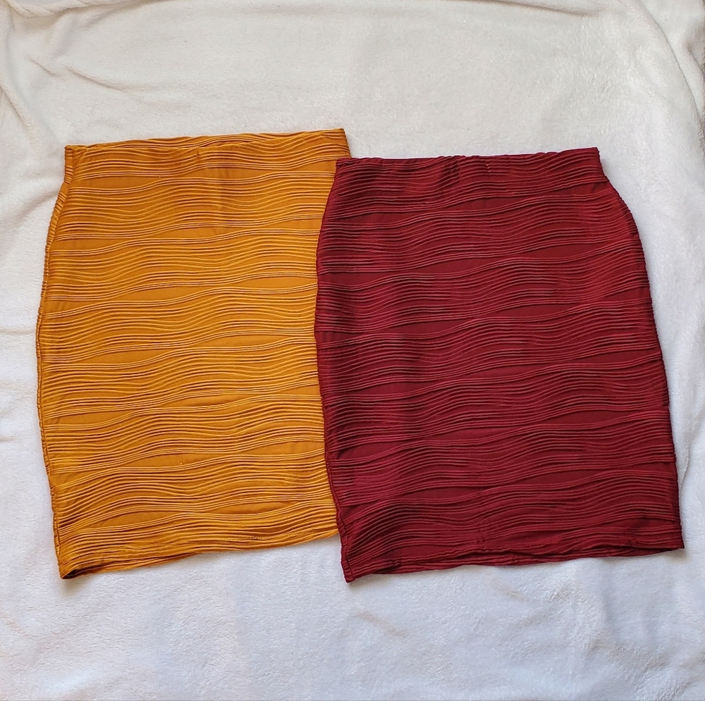 Skirt bundle, pink and gold, size medium